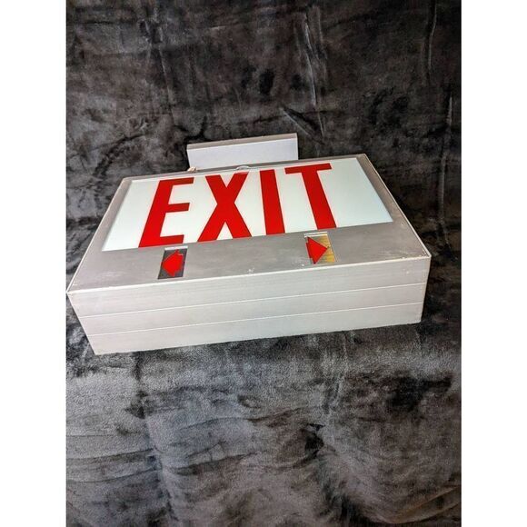RARE Mark Stone #800 Vintage Emergency Exit hardwired sign W/ adjustable slide g - Picture 10 of 10